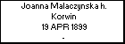 Joanna Malaczynska h. Korwin