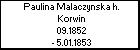 Paulina Malaczynska h. Korwin