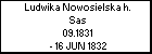 Ludwika Nowosielska h. Sas