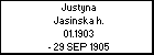 Justyna Jasinska h.