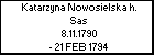 Katarzyna Nowosielska h. Sas