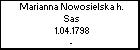 Marianna Nowosielska h. Sas