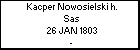 Kacper Nowosielski h. Sas