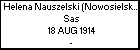 Helena Nauszelski (Nowosielski) h. Sas