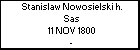 Stanislaw Nowosielski h. Sas