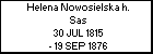 Helena Nowosielska h. Sas