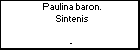 Paulina baron. Sintenis