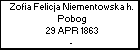 Zofia Felicja Niementowska h. Pobog