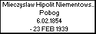 Mieczyslaw Hipolit Niementowski h. Pobog