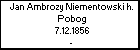 Jan Ambrozy Niementowski h. Pobog