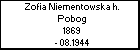 Zofia Niementowska h. Pobog