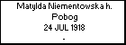 Matylda Niementowska h. Pobog