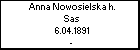 Anna Nowosielska h. Sas