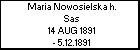 Maria Nowosielska h. Sas