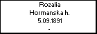 Rozalia Hormanska h.