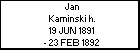 Jan Kaminski h.