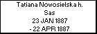 Tatiana Nowosielska h. Sas
