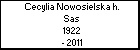 Cecylia Nowosielska h. Sas