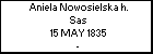 Aniela Nowosielska h. Sas