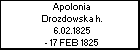 Apolonia Drozdowska h.