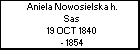 Aniela Nowosielska h. Sas