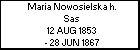 Maria Nowosielska h. Sas