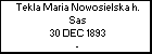 Tekla Maria Nowosielska h. Sas