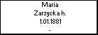 Maria Zarzycka h.