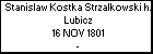 Stanislaw Kostka Strzalkowski h. Lubicz