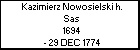 Kazimierz Nowosielski h. Sas