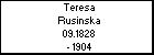 Teresa Rusinska