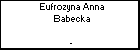 Eufrozyna Anna Babecka