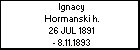 Ignacy Hormanski h.