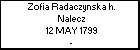Zofia Radaczynska h. Nalecz