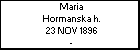 Maria Hormanska h.