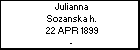 Julianna Sozanska h.