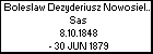 Boleslaw Dezyderiusz Nowosielski h. Sas