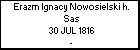 Erazm Ignacy Nowosielski h. Sas