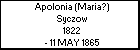 Apolonia (Maria?) Syczow