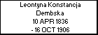 Leontyna Konstancja Dembska