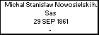 Michal Stanislaw Nowosielski h. Sas