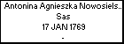 Antonina Agnieszka Nowosielska h. Sas