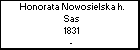 Honorata Nowosielska h. Sas