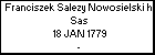 Franciszek Salezy Nowosielski h. Sas