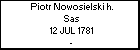 Piotr Nowosielski h. Sas