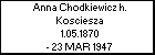 Anna Chodkiewicz h. Kosciesza