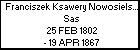 Franciszek Ksawery Nowosielski h. Sas