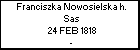 Franciszka Nowosielska h. Sas