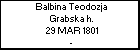 Balbina Teodozja Grabska h.