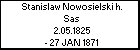 Stanislaw Nowosielski h. Sas